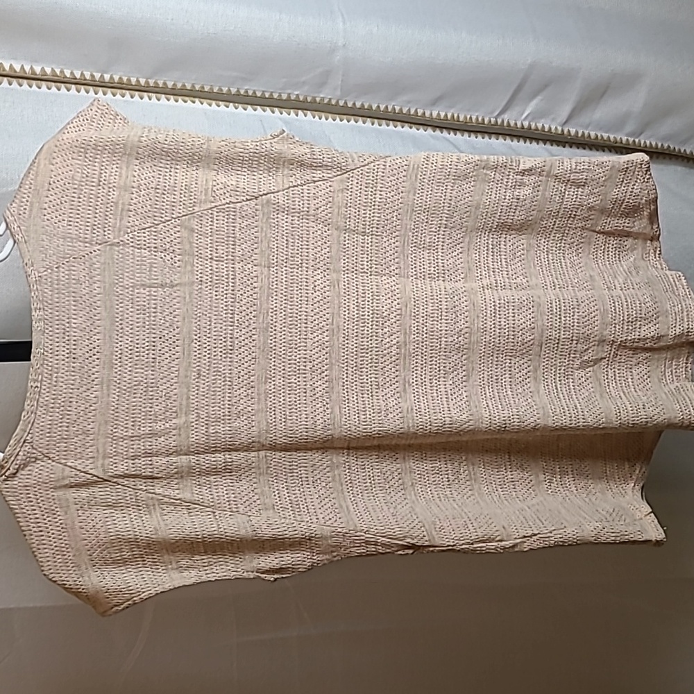 AG Sleeveless Sweater Women's Sz Large  Beige-Beach/Casual - Picture 4 of 4